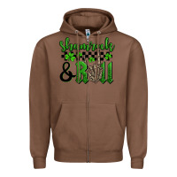 Chestnut St. Patrick's Day Shamrock and roll Zipper Hoodie - OliviaCreatesArt