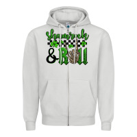St. Patrick's Day Shamrock And Roll Zipper Hoodie | Teevron