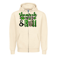 Sandshell St. Patrick's Day Shamrock and roll Zipper Hoodie - OliviaCreatesArt