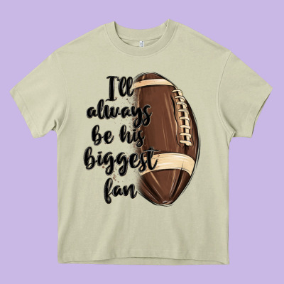 I Ll Always Be His Biggest Fan Heavy Core Tee Designed By Maliassmallbusiness