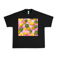 Black pink pineapple Urban Heavy Tee - BarkalooDesign
