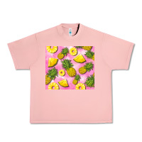 Salmon pink pineapple Urban Heavy Tee - BarkalooDesign