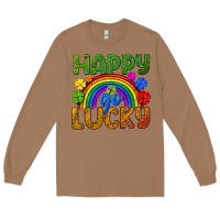 Toasted Coconut Happy go lucky LGBTQ+ Long Sleeve Tee - NancyCooperArtShop