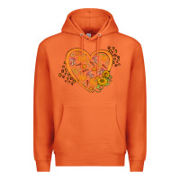 Carrot Western Autumn Heart Premium Hoodie - FaDigitalArtStudio