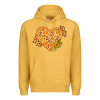 Mustard Western Autumn Heart Premium Hoodie - FaDigitalArtStudio