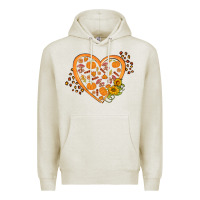 Oatmeal Heather Western Autumn Heart Premium Hoodie - FaDigitalArtStudio