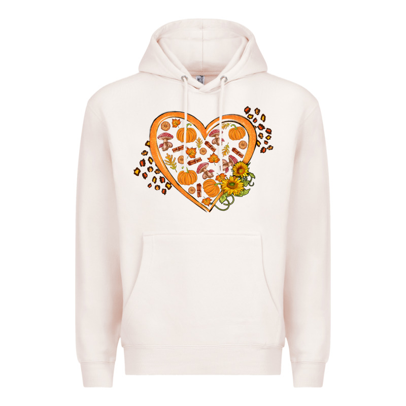 Western Autumn Heart Premium Hoodie by FaDigitalArtStudio | Teevron