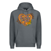 Rock Western Autumn Heart Premium Hoodie - FaDigitalArtStudio