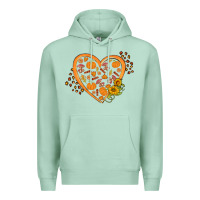 Seafoam Western Autumn Heart Premium Hoodie - FaDigitalArtStudio