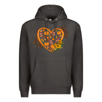 Smoke Western Autumn Heart Premium Hoodie - FaDigitalArtStudio