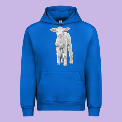 Merino Wool Baby Sheep Urban Hoodie Designed By Lillyallendesigns