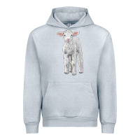 Heather Grey merino wool baby sheep Urban Hoodie - LillyAllenDesigns