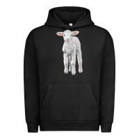 Pigment Black merino wool baby sheep Urban Hoodie - LillyAllenDesigns