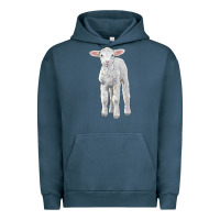 Pigment Midnight Navy merino wool baby sheep Urban Hoodie - LillyAllenDesigns