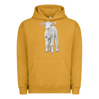Pigment Peanut Butter merino wool baby sheep Urban Hoodie - LillyAllenDesigns