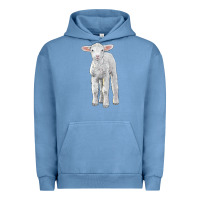 Pigment Pebble Blue merino wool baby sheep Urban Hoodie - LillyAllenDesigns