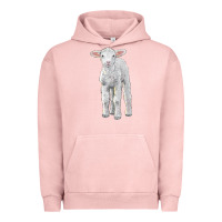 Pigment Salmon merino wool baby sheep Urban Hoodie - LillyAllenDesigns