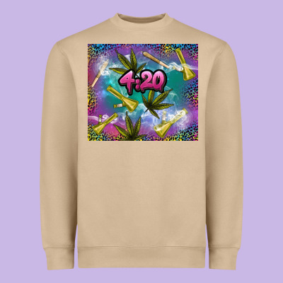 4 20 Marijuana Holiday Heavyweight Sweatshirt Designed By Tumblerdesignbyshophia