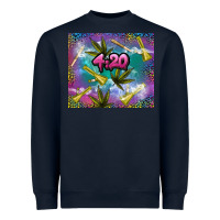 Navy 4 20 marijuana holiday Heavyweight Sweatshirt - TumblerDesignByShophia