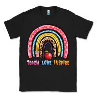 Black teach love inspire rainbow Classic Tee - Artiststas