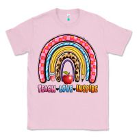 Bubblegum Pink teach love inspire rainbow Classic Tee - Artiststas