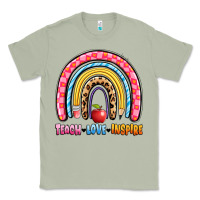 Matcha teach love inspire rainbow Classic Tee - Artiststas
