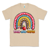 Mushroom teach love inspire rainbow Classic Tee - Artiststas