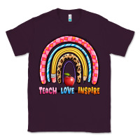 Plum teach love inspire rainbow Classic Tee - Artiststas
