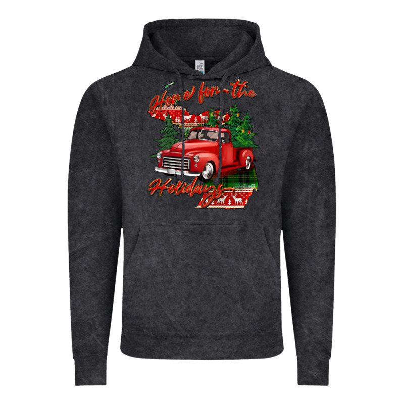 Home For The Holidays Michigan Vintage Hoodie by BarkalooDesign | Teevron