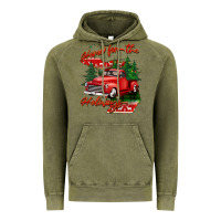Vintage Olive home for the holidays michigan Vintage Hoodie - BarkalooDesign