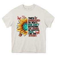 Cream they whispered to her you can't withstand the stor Heavy Core Tee - MaliasSmallBusiness