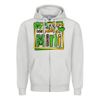 Dove Grey One lucky mini St. Patrick's Zipper Hoodie - OliviaCreatesArt