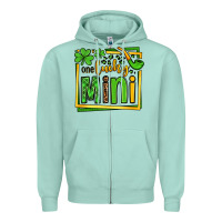 Seafoam One lucky mini St. Patrick's Zipper Hoodie - OliviaCreatesArt