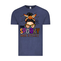 Vintage Denim one spooky hair stylist Vintage Tee - BarkalooDesign