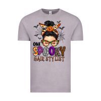 Vintage Zinc one spooky hair stylist Vintage Tee - BarkalooDesign