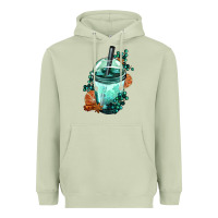 Matcha Winter Bobba Cup Heavyweight Hoodie - FaDigitalArtStudio