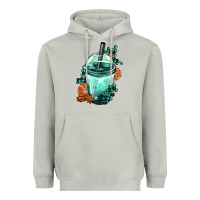 Moon Dust Winter Bobba Cup Heavyweight Hoodie - FaDigitalArtStudio