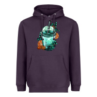 Plum Winter Bobba Cup Heavyweight Hoodie - FaDigitalArtStudio