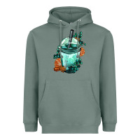 Sage Winter Bobba Cup Heavyweight Hoodie - FaDigitalArtStudio