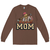 Chestnut Baseball Mom Long Sleeve Tee - NancyCooperArtShop