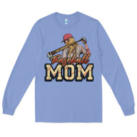 Colony Blue Baseball Mom Long Sleeve Tee - NancyCooperArtShop
