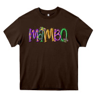 Chocolate Brown mardi gras mambo Heavy Core Tee - MaliasSmallBusiness