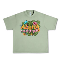 Oil Green aloha summer Urban Heavy Tee - BarkalooDesign