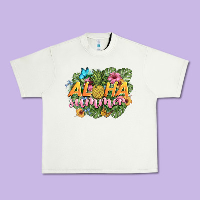 Aloha Summer Urban Heavy Tee Designed By Barkaloodesign