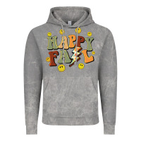 Cloud Rock happy fall smiley face Vintage Hoodie - BarkalooDesign