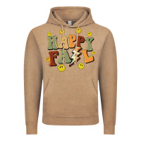 Vintage Coffee happy fall smiley face Vintage Hoodie - BarkalooDesign