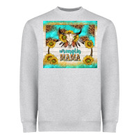 Heather Grey wranglin mama Heavyweight Sweatshirt - TumblerDesignByShophia
