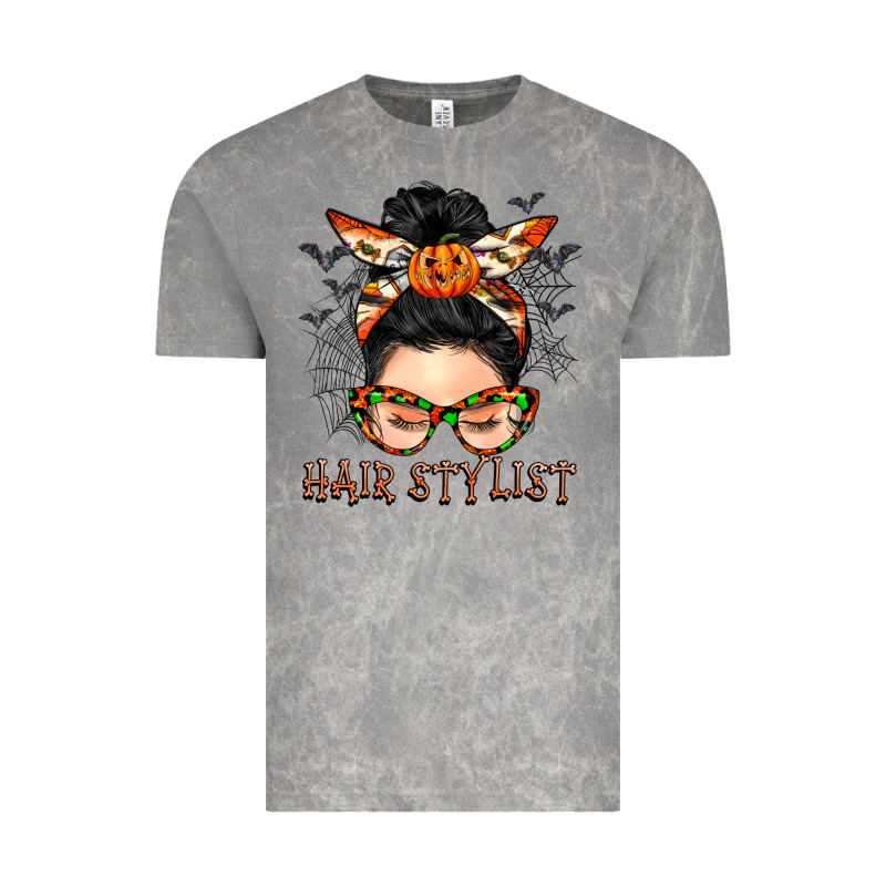 Hair Stylist Messy Bun Vintage Tee by BarkalooDesign | Teevron