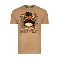 Vintage Camel Hair stylist messy bun Vintage Tee - BarkalooDesign