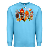 Ocean Blue Firefighter Coffee Cups Premium Sweatshirt - FaDigitalArtStudio
